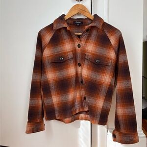 Madewell Plaid Button-Up Shirt Jacket